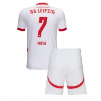 Dres RB Leipzig Antonio Nusa #7 Domaci za djecu 2024-25 Kratak Rukav (+ kratke hlače)